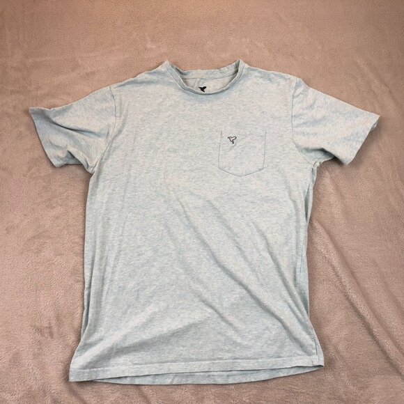 Birddogs Mens T-Shirt Large Short Sleeve Casual Blue Pullover Pocket Tee Knit - Picture 8 of 9